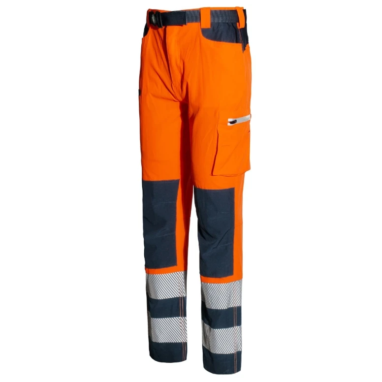 Pantalón de trabajo Alta Visibilidad Multibolsillos Stretch Issa Line Softshell HI-VI 8450B