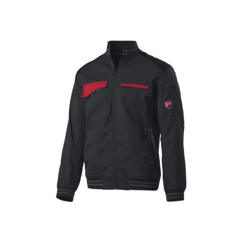 Liquidación total - Chaqueta de trabajo Ducati Workwear Multibolsillos e Manga ergonómica INN-SPRINT número 48 color rojo negro