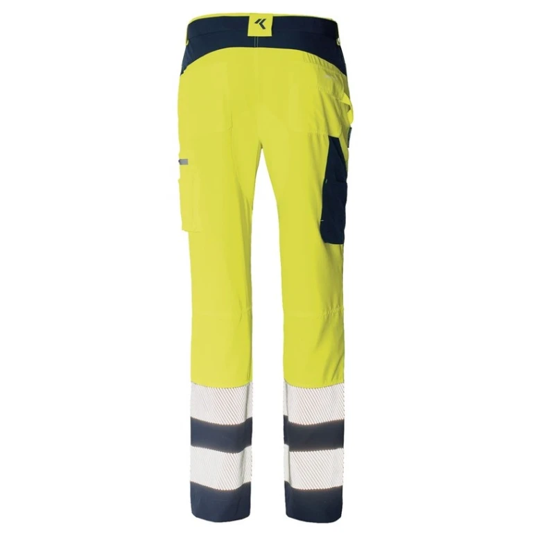 Pantalón de trabajo Alta Visibilidad Multibolsillos Stretch Issa Line Softshell HI-VI 8450B