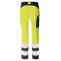 Pantalón de trabajo Alta Visibilidad Multibolsillos Stretch Issa Line Softshell HI-VI 8450B