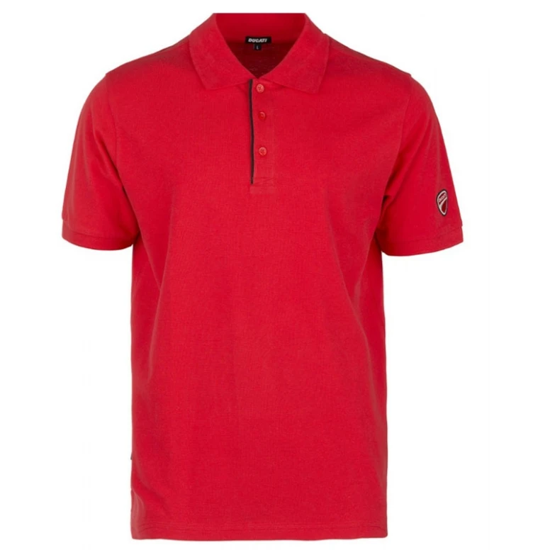 Liquidación total - Polo Ducati Workwear de Algodón e Tejido Piquet INN-CHANG Talla XL color azul rojo