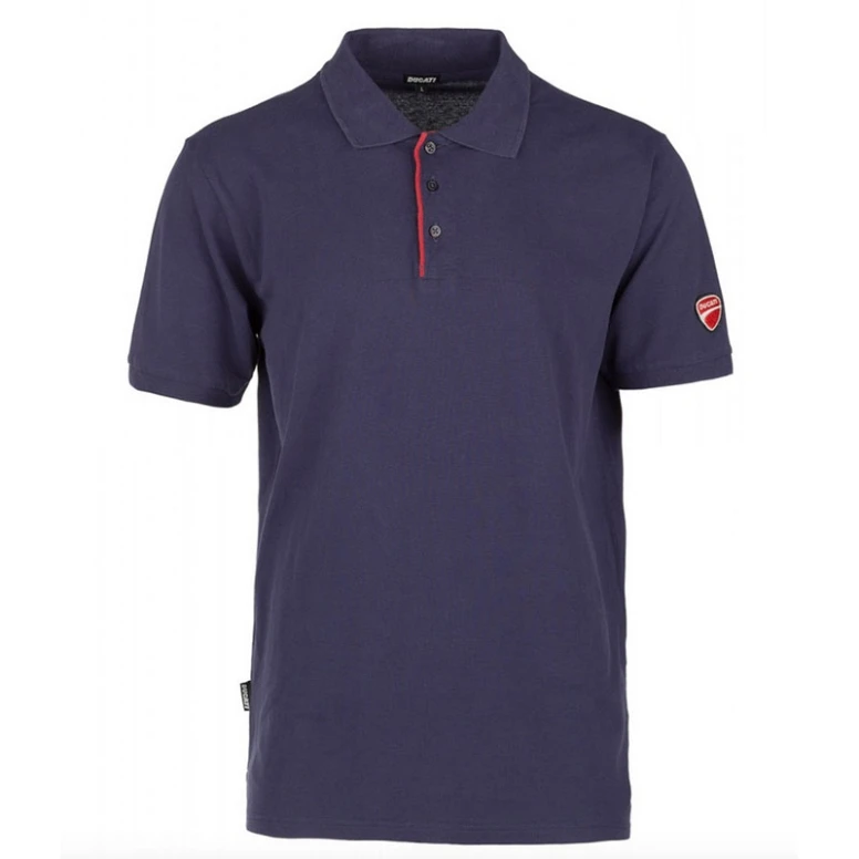 Liquidación total - Polo Ducati Workwear de Algodón e Tejido Piquet INN-CHANG Talla XL color azul rojo