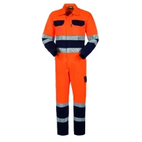 Liquidación total - Mono de trabajo Alta visibilidad Multibolsillos Rossini Hi-Vis A40130 Color Naranja Talla 3XL