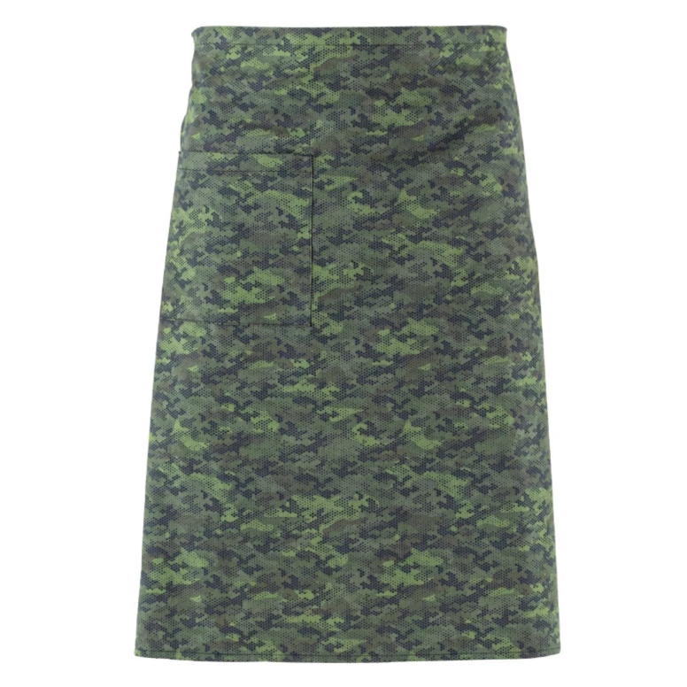 Liquidación total - Delantal corto de trabajo Unisex 100% algodón Giblor's Zagabria 22P08H480 Color Verde Talla Unica