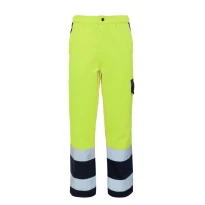 Liquidación total - Pantalón de invierno de trabajo Alta visibilidad Multibolsillos Rossini Hi-Vis A00131 Color Naranja Talla L