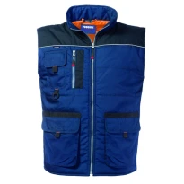 Liquidación total - Chaleco de trabajo Multibolsillos Rossini Morgan HH218 Color Azul/Negro Talla 2XL 2