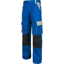 Liquidación total - Pantalón WORK TEAM Multibolsillos WF5852 Color Royal/Gris c./Marino Número 46