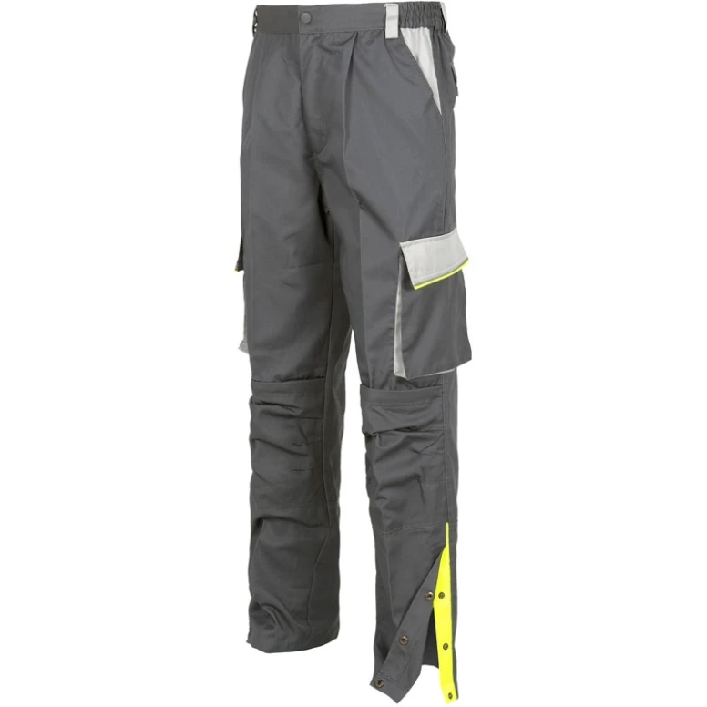 Liquidación total - Pantalón WORK TEAM Multibolsillos WF5852 Color Gris s./Gris c./Negro Número 52
