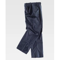 Liquidación total - Pantalón de trabajo Impermeable S2014 - Workteam Color Azul Marino Talla 2XL