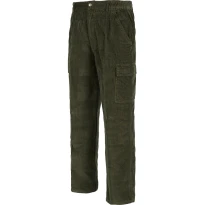 Liquidación total - Pantalón de trabajo multibolsillos de terciopelo 100% algodón resistentes Color Verde Caqui Número 48