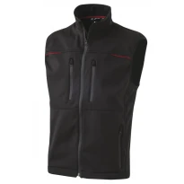 Liquidación total - Chaleco de trabajo Softshell Ducati Workwear Multibolsillos INN-FUEL Color Negro Número 52