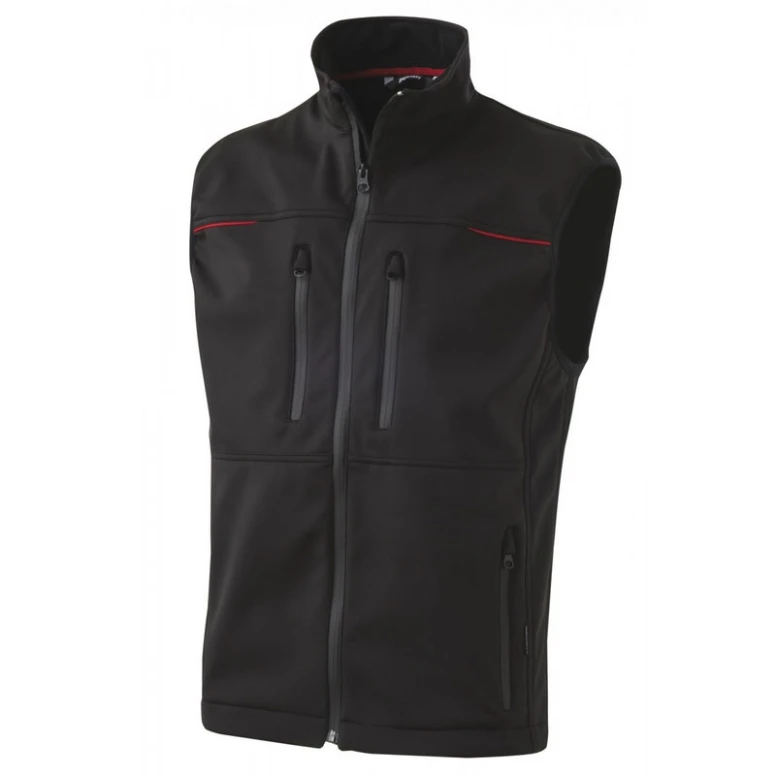 Liquidación total - Chaleco de trabajo Softshell Ducati Workwear Multibolsillos INN-FUEL Color Negro Número 52