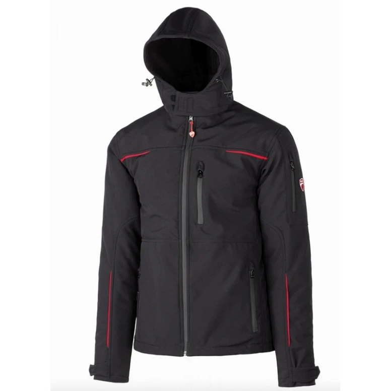 Liquidación total - Chaqueta Softshell Ducati Workwear Multibolsillos INN-POLE PLUS Color Negro Número 54