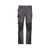 Liquidación total - Pantalón de trabajo Ducati Workwear Multibolsillos 4 Temporadas INN-WARMUP NEW Color Gris/Negro Número 44