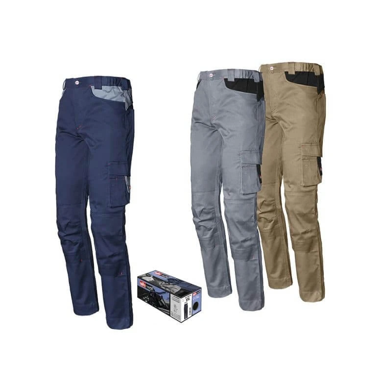Pantalones de trabajo ISSA LINE Stretch 8731 con bolsillos laterales
