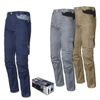 Pantalones de trabajo ISSA LINE Stretch 8731 con bolsillos laterales