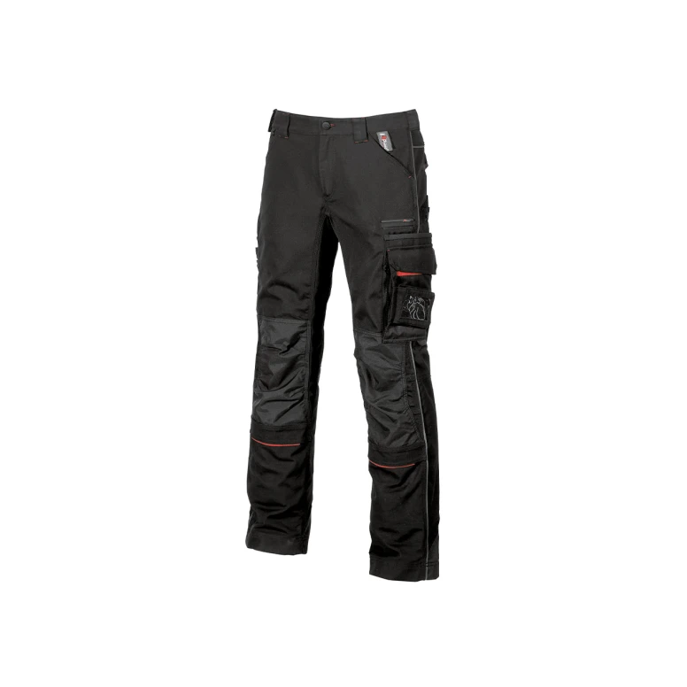 Liquidación total - Pantalón de trabajo Multibolsillos U-Power Drift IM010 Color Negro Carbón Número 60