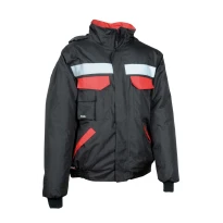Liquidación total - Chaquetón Acolchado de trabajo Multibolsillos Cofra Gale V198-0-02 Color marino negro Talla XXL