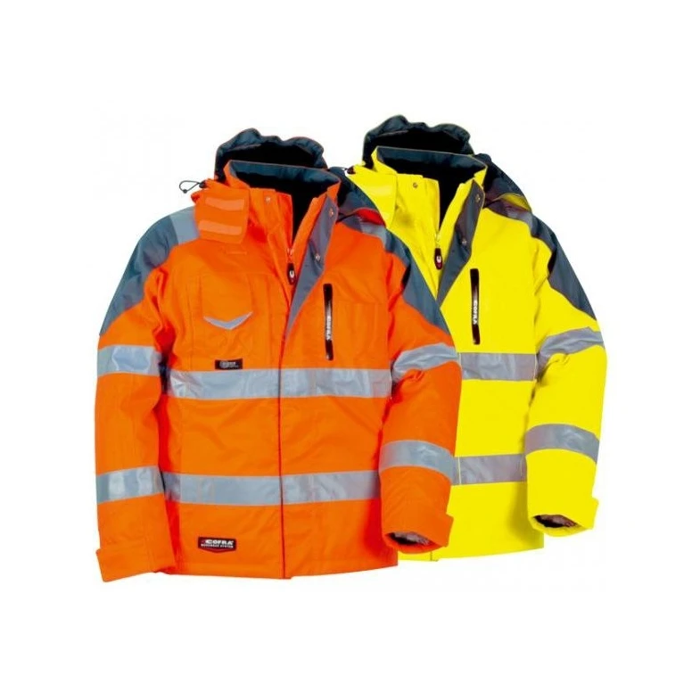 Liquidación total - Chaqueta de trabajo Alta visibilidad Cofra Rescue V017-0-00 número 52 color amarillo