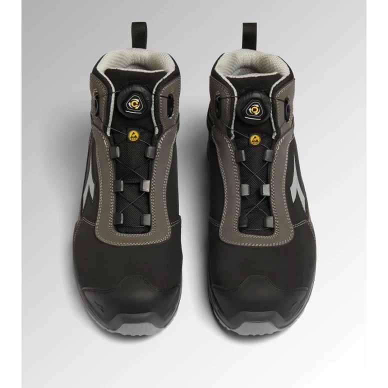 Liquidación total - Zapatos de seguridad Diadora SHARK ST IMP LEA Q MID S3S FO SR SC ESD BOA 701.180611 Número 44