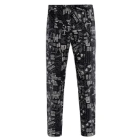 Liquidación total - Pantalón de trabajo Unisex 100% algodón Multibolsillos Giblor's Alan Cocinero 19P08P334 Color Negro Talla L