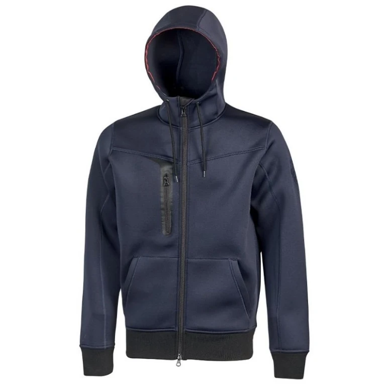 Liquidación total - Sudadera de trabajo Strech con capucha U-Power Tasty PE119GM Talla M color gris meteorito