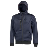 Liquidación total - Sudadera de trabajo Strech con capucha U-Power Tasty PE119GM Talla M color gris meteorito
