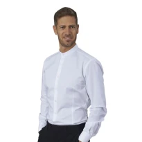 Liquidación total - Camisa de trabajo Siggi Horeca Evan 28CM0275/00-9011 Talla L color blanco