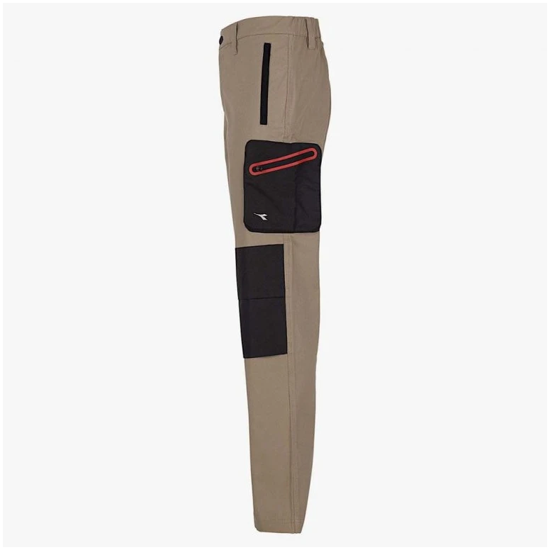 Liquidación total - Pantalón de trabajo Diadora Multibolsillos Stretch 702.170058 color beige Talla 3XL