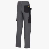 Liquidación total - Pantalón de trabajo Diadora Multibolsillos Stretch 702.170058 color gris Talla M