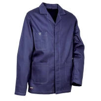 Liquidación total - Chaqueta de trabajo Multibolsillos Cofra Botswana 100% algodón V350-0-01 Color Azul Marino Número 60