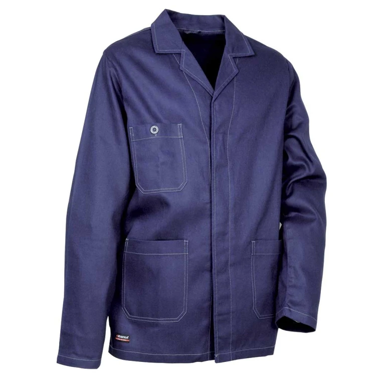 Liquidación total - Chaqueta de trabajo Multibolsillos Cofra Botswana 100% algodón V350-0-01 Color Azul Marino Número 60