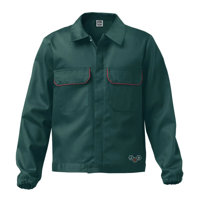 Liquidación total - Chaqueta de trabajo Siggi Welding Marte Flame Retardant Número 54 color azul