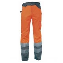 Liquidación total - Pantalón de trabajo Alta visibilidad Multibolsillos Cofra Light V019-0-00 Color Amarillo Número 56