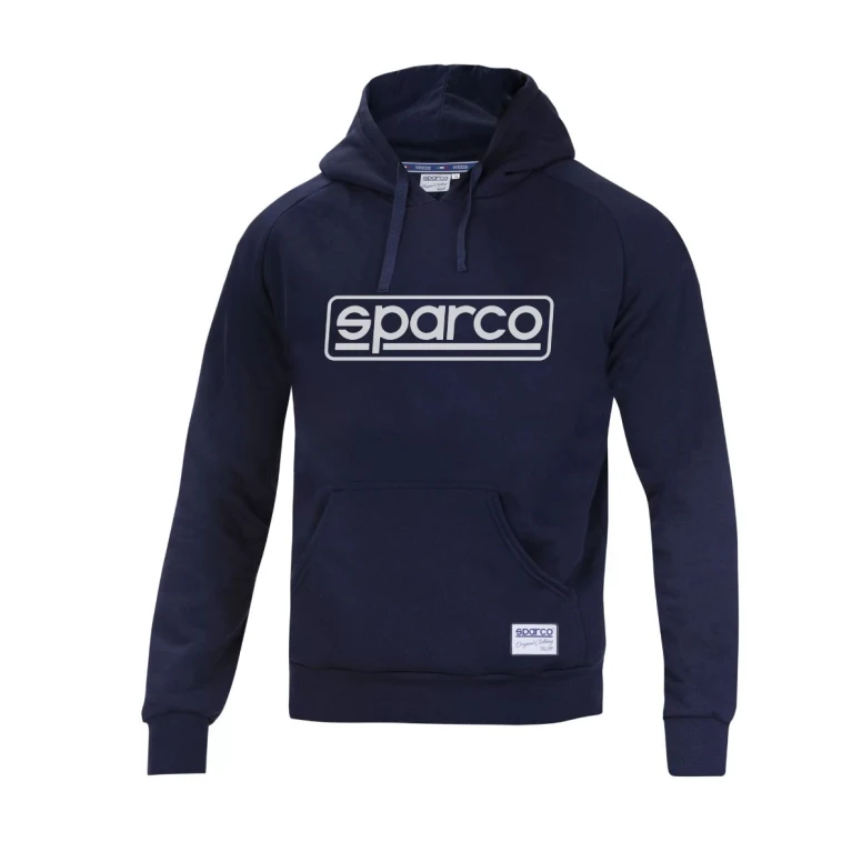 Liquidación total - Sudadera con capucha de trabajo Sparco Hoodie Frame 01315 Talla M color azul
