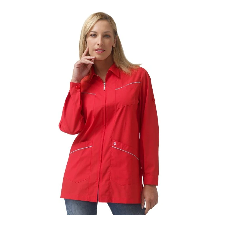 Liquidación total - Casaca de mujer a mangas largas Sandy Horeca Siggi - 28CS0057/00-0001 Talla L color rojo