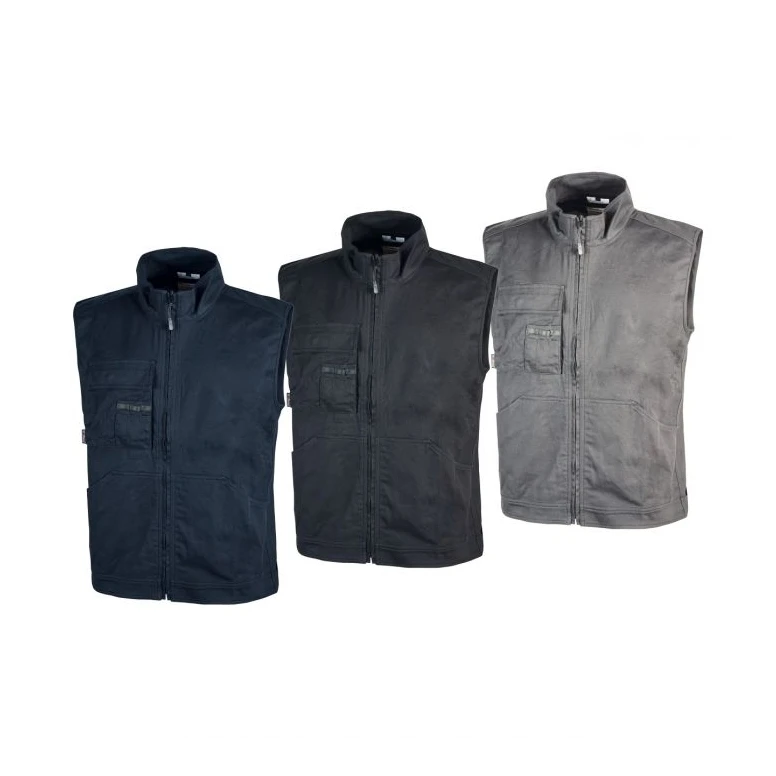 Liquidación total - Chaleco de trabajo Stretch Elástico U-Power Wave EY148WB Talla M color azul