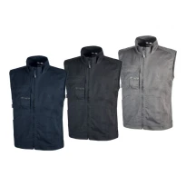 Liquidación total - Chaleco de trabajo Stretch Elástico U-Power Wave EY148WB Talla M color azul