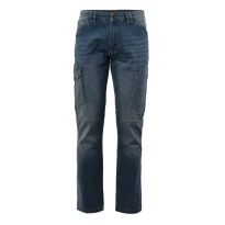 Liquidación total - Vaqueros de trabajo Stretch Multibolsillos Rossini Cargo Soul A00147 número 52 color light azul 2