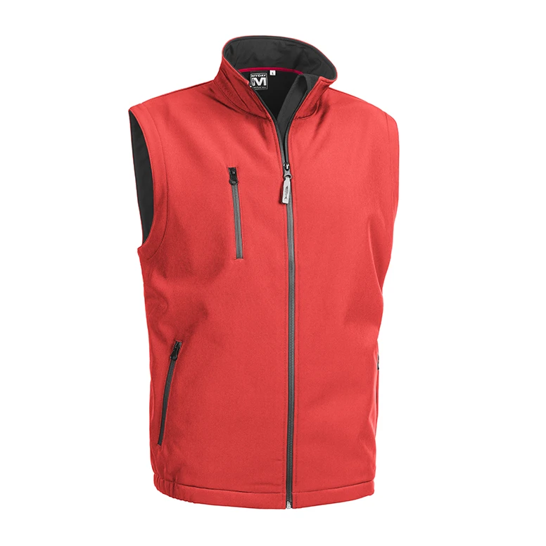 Liquidación total - Chaleco de trabajo Softshell Multibolsillos Stretch Sottozero Chrono E0120 color royal Talla M
