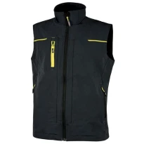 Liquidación total - Chaleco de trabajo Multibolsillos Stretch Elástico U-Power Saturn PE181BC color Verde oscuro Talla xxl