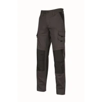 Liquidación total - Pantalón de trabajo Multibolsillos Stretch U-Power Majo WST350 Talla L color Verde oscuro