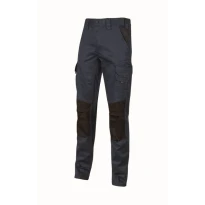 Liquidación total - Pantalón de trabajo Multibolsillos Stretch U-Power Majo WST350 Talla L color Verde oscuro