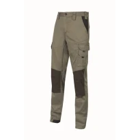 Liquidación total - Pantalón de trabajo Multibolsillos Stretch U-Power Majo WST350 Talla 3XL color Verde oscuro