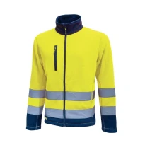 Liquidación total - Chaqueta de trabajo U-Power Workwear de forro polar Boing HL207YF color amarillo flúor Talla L