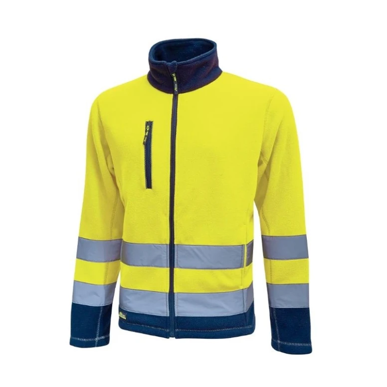 Liquidación total - Chaqueta de trabajo U-Power Workwear de forro polar Boing HL207YF color amarillo flúor Talla L