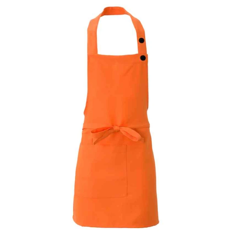 Liquidación total - Delantal de trabajo de Mujer Giblor's Latina Q1H00209 Talla unica color naranja