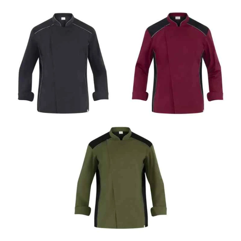 Liquidación total - Chaqueta de trabajo de Cocinero Giblor's Guido Q8G00672 Talla L color negro
