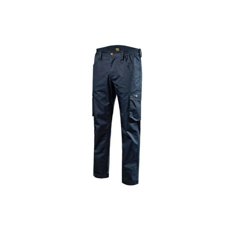 Liquidación total - Pantalón de trabajo Diadora Multibolsillos Staff Light Cotton 702.176213 Talla XL color azul