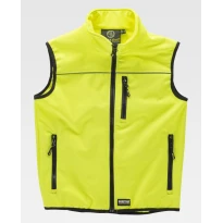 Liquidación total - Chaleco de trabajo Softshell Stretch Alta visibilidad S9320 - Workteam Talla m color naranja